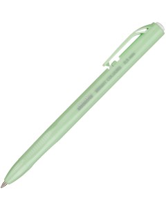 Ручка шариковая автоматическая Bright colors зеленый корпус синяя 10шт Attache