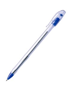 Ручка шариковая Oil Jell синяя 0 7мм штрих код 12шт Crown