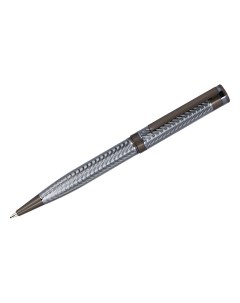 Ручка шариковая Stellato синяя 1 0мм корпус серебро хром поворотн пода Delucci