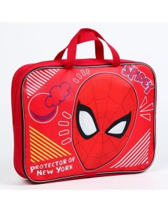 Папка с ручками текстиль А4 70мм 350 270 Spider Man Человек паук Marvel