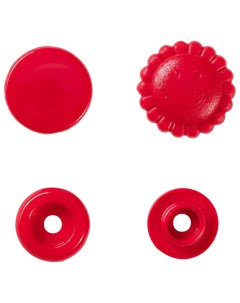 Кнопка 393438 Color Snaps Цветок диаметр 13 6 мм красный 21 шт Prym