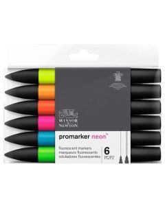 Набор маркеров W N 290136 Promarker Neon 6 цветов Winsor & newton