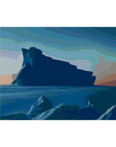 Картина по номерам Таинственный айсберг Холст на подрамнике 40х50 см Артвентура