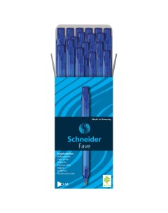 Набор ручек шариковых Fave 130403 синие 0 5 мм 50 шт Schneider