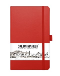 Скетчбук 2314203SM 140г м2 13х21см 160 стр цвет красный Sketchmarker