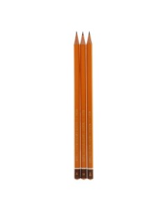 Набор карандашей чернографитных разной твердости 3 шт 1500 3 HB B H Koh-i-noor