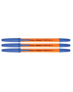Набор ручек шариковых 80093 синяя 0 7 мм 3 шт Centrum