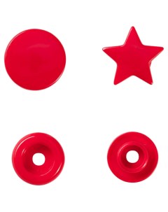 Кнопка 393238 Color Snaps Звезда диаметр 12 4 мм красный 30 шт Prym
