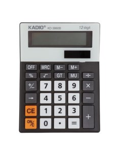 Калькулятор настольный 12 разрядный KD3860B двойное питание Nobrand