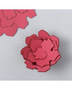 Заготовка из фоамирана Цветок завиток 10х9 5 см набор 5 шт ребристые бордовый Nobrand