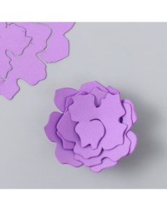 Заготовка из фоамирана Цветок завиток 10х9 5 см набор 5 шт ребристые фиолет Nobrand