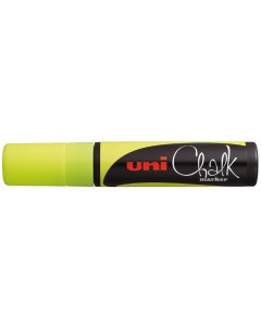 Маркер меловой Uni Chalk 17K 15мм клиновидный желтый 1 шта желтый Uni mitsubishi pencil