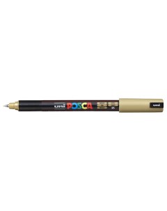 Маркер Posca PC 1MR 0 7 мм наконечник игольчатый золотой Uni mitsubishi pencil