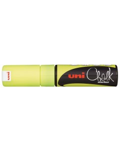 Меловой маркер Uni Chalk PWE 8K 8мм желтый Uni mitsubishi pencil