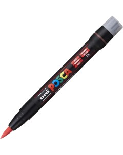 Маркер кисть Uni POSCA PCF 350 0 1 10 0мм красный red красный Uni mitsubishi pencil