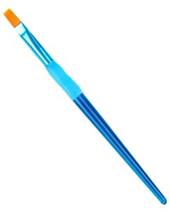 Набор кистей нейлон 5 шт круглые с цветными ручками с резин держателями Sima-land