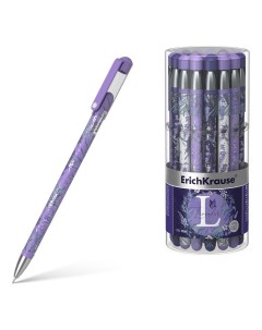 Ручка гелевая Lavender линия письма 0 25 мм цвет чернил черный Erich krause