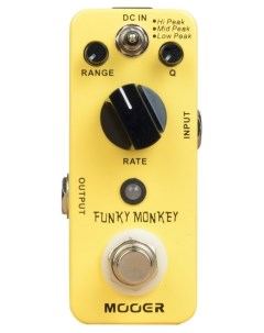Педаль эффектов для электрогитары мини Auto Wah Funky Monkey Mooer