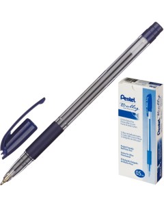 Ручка шариковая Bolly BK425 C резин манжет синий 0 5мм 5шт Pentel