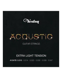 Струны A1047B для акустической гитары Veston