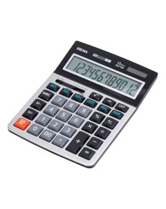 Калькулятор настольный DC700 12 разрядный черно серый Sigma