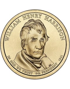 Монета США 1 доллар 2009 года 9 й президент Уильям Генри Гаррисон Cashflow store