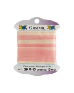 Тесьма декоративная Gamma шелковая цвет M101 арт SRM 13