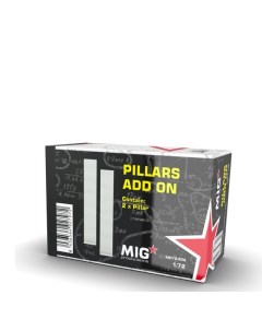 MP72 408 Сборная модель аксессуаров из пластика Pillars add on Mig productions