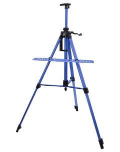 Мольберт телескопический в форме треноги алюминиевый цвет синий Белоснежка