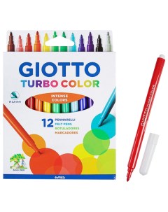 Фломастеры 12 цветов Turbo Color 2 8 мм 71400 Giotto