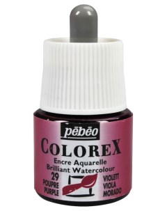 Акварельные чернила Colorex 45 мл пурпурный Pebeo