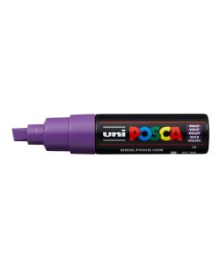 Маркер Uni POSCA PC 8K 8мм скошенный фиолетовый violet 12 Uni mitsubishi pencil