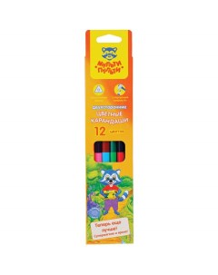 Набор цветных карандашей 12 цв арт 240226 5 наборов Мульти-пульти