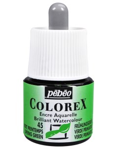 Акварельные чернила Colorex 45 мл зеленый весенний Pebeo