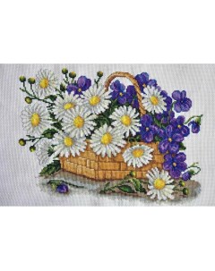 Набор для вышивания крестиком ЦВ 014 Цветы для мамы 35 30см Сделано с любовью