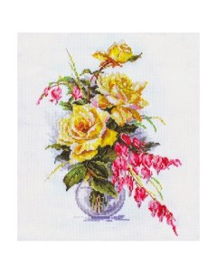 Набор для вышивания Желтые розы 21х29см 2 20 Alisa
