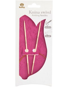 Спицы д вязания кругов Knina Swivel 80см 8мм бамбук натуральныйальн KS 800800 Tulip