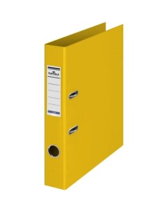 Папка регистратор на 2 кольцах А4 корешок 50 мм ПВХ Желтый Durable