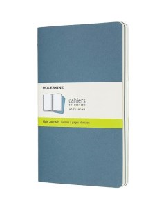 Блокнот Cahier journal Large 80 страниц нелинованный 13 х 21 см голубой Moleskine