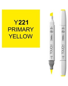 Маркер Brush двухсторонний на спиртовой основе Желтый основной 221 желтый Touch