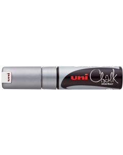 Меловой маркер Uni Chalk PWE 8K 8мм серебристый Uni mitsubishi pencil