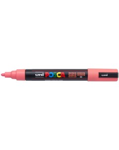 Маркер Uni POSCA PC 5M 1 8 2 5мм овальный кораллово розовый coral pink 66 Uni mitsubishi pencil