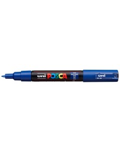 Маркер Uni POSCA PC 1M 0 7мм овальный синий blue 33 Uni mitsubishi pencil