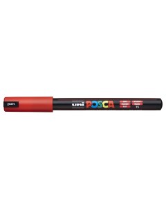 Маркер Posca PC 1MR 0 7 мм наконечник игольчатый красный Uni mitsubishi pencil