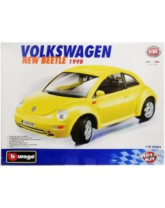 Сборная модель автомобиля Volkswagen New Beetle 1998 года масштаб 1 24 18 25041 Bburago