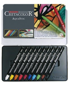 Набор акварельной пастели AQUA STIC 10 металлических цветов Cretacolor