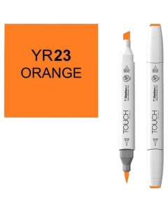 Маркер Brush двухсторонний на спиртовой основе Оранжевый 023 оранжевый Touch