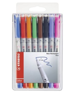 Маркер ручка неперманентный 0 7мм OHPen Universal 8 цветов Stabilo