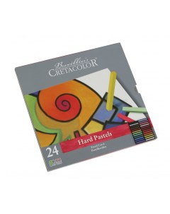 Набор необоженной сухой пастели PASTEL CARRE 24 цвета Cretacolor