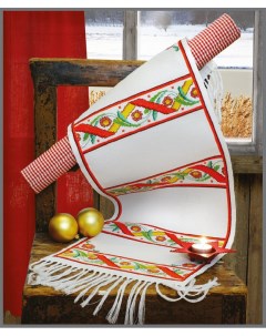 Набор для вышивания салфетка дорожка Rustic Style In Red 9240000 02503 Anchor